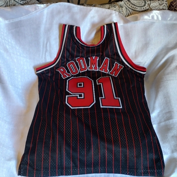 Rodman 91 Black and Red Jersey - Picture 1 of 4
